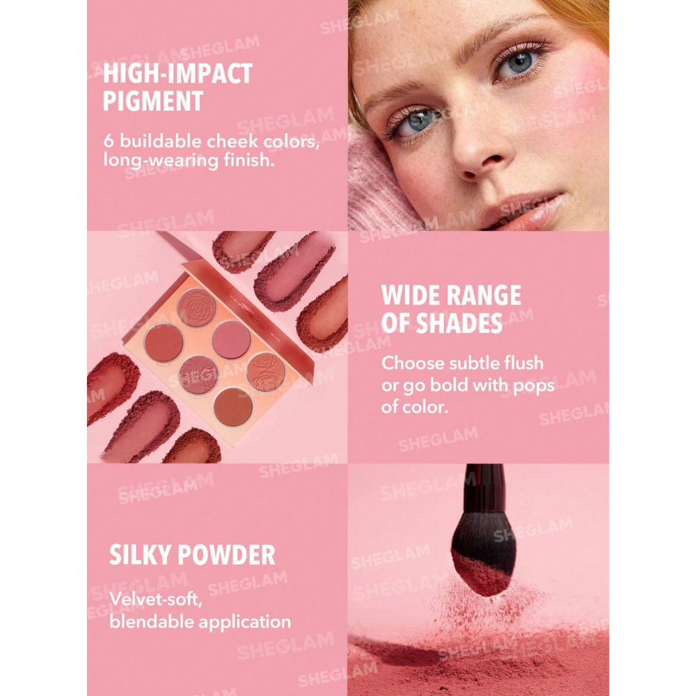 پالت رژگونه شیگلم مدل Floral Flush 20 پالت رژگونه شیگلم مدل Floral Flush