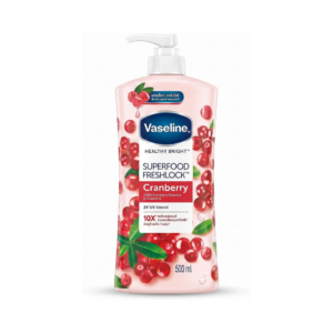 لوسیون بدن وازلین مدل SUPER FOOD FRESHLOCK با عصاره کرن بری حجم 320 میلی‌لیتر