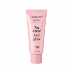 کرم ضد آفتاب بدون رنگ دست و صورت مدیکیوب spf50 مدل NO Cast Just Glow محافظ در برابر UVA،UVB مناسب برای انواع پوست حجم 50 میلی لیتر